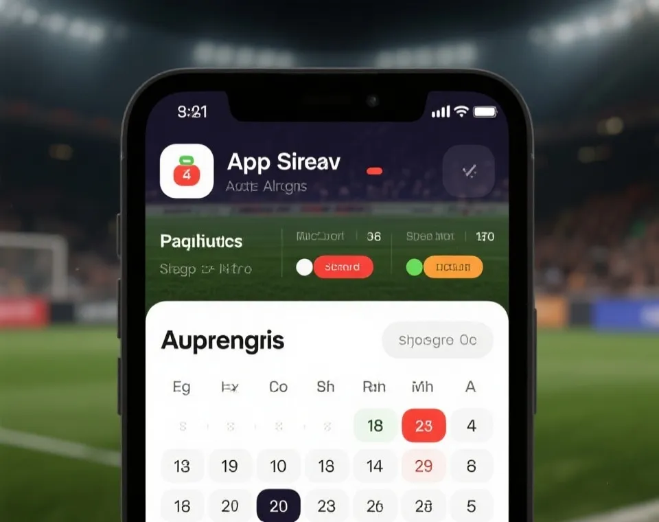 移动端赛程提醒与比分追踪示意